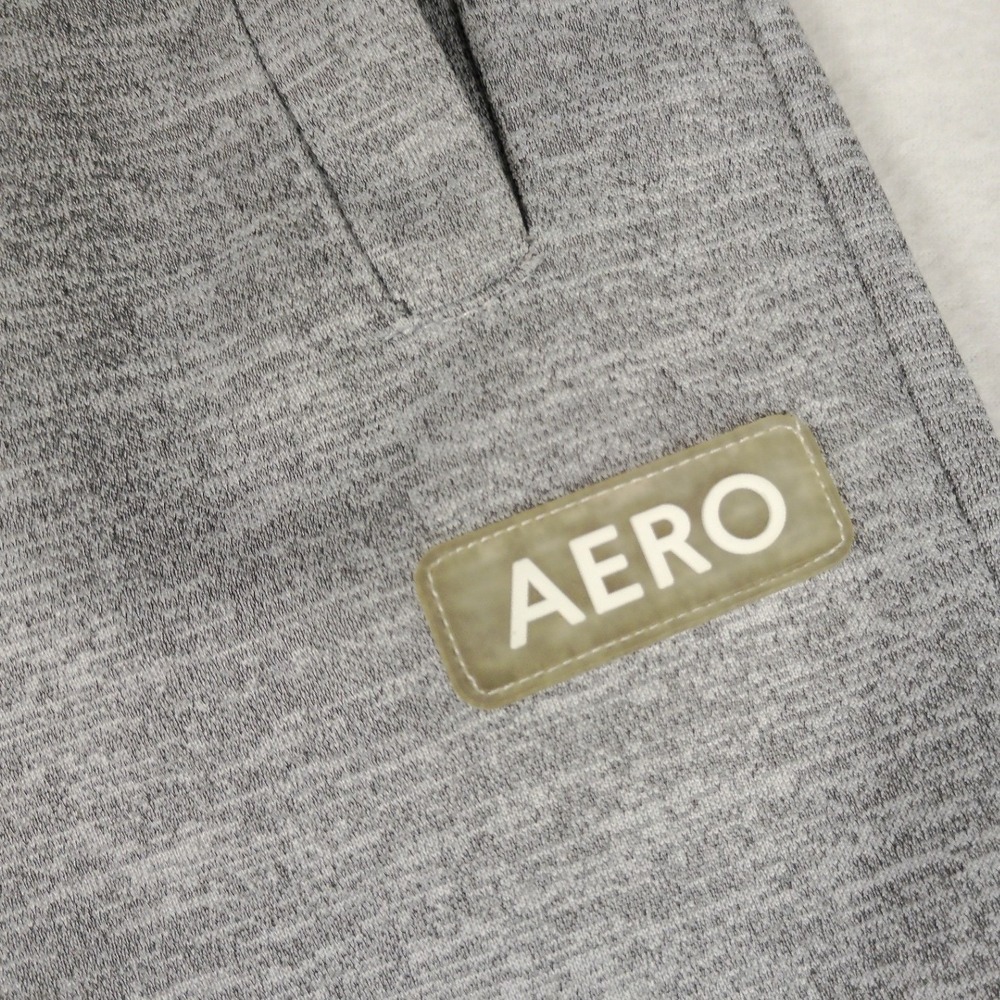 Aeropostale Mens Jogger Sweatpants Heather Gray Drawstring Logo Size L - Picture 5 of 9